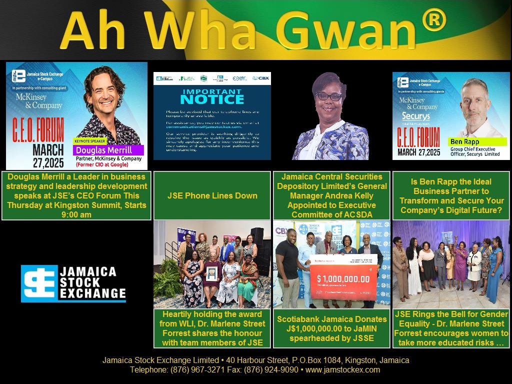 Discover Ah Wha Gwan - Jamaica Stock Exchange